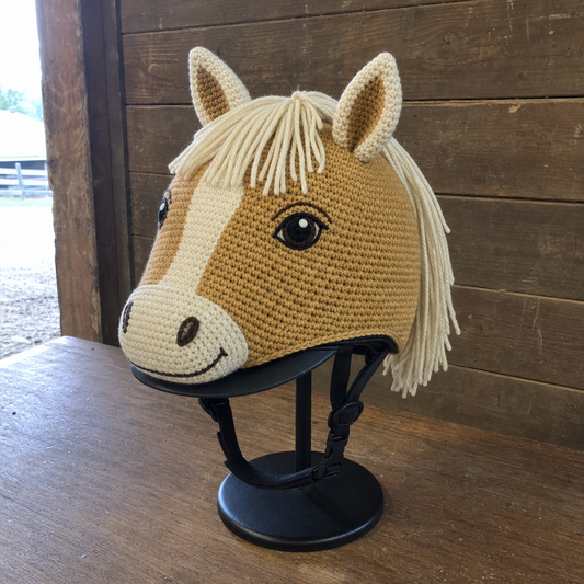 The Palomino — Handmade Horse Helmet Cover
