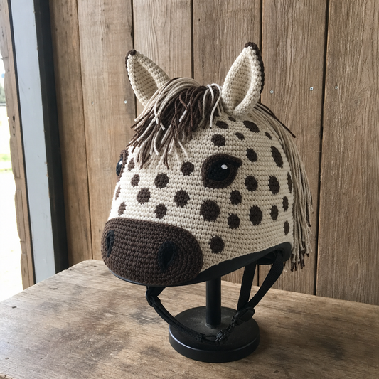 The Appaloosa — Handmade Horse Helmet Cover